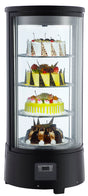 Kühlvitrine / 72 L / 0 bis +10 °C / gebogen / Combisteel