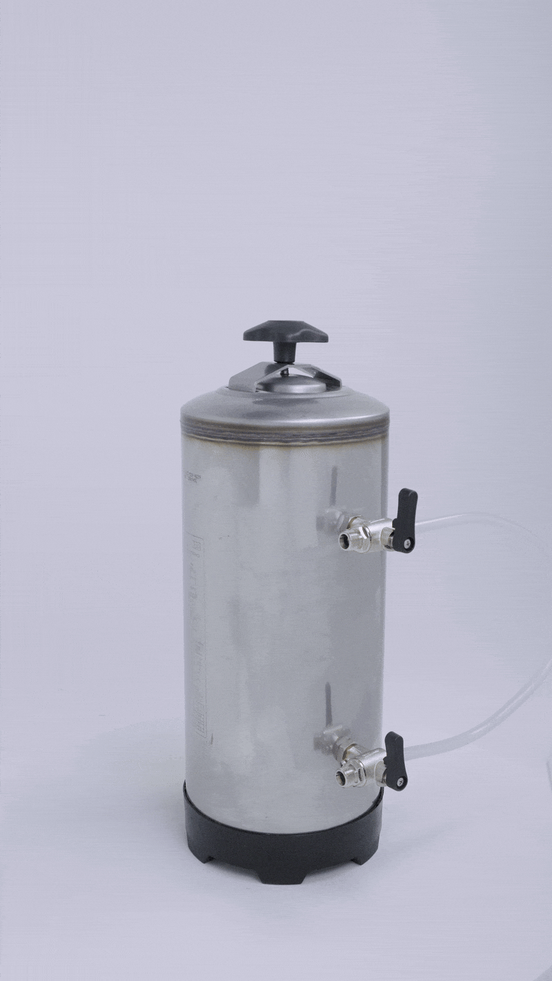 Wasserenthärter / 12 L / manuell / 185 × 185 × 500 mm / Combisteel