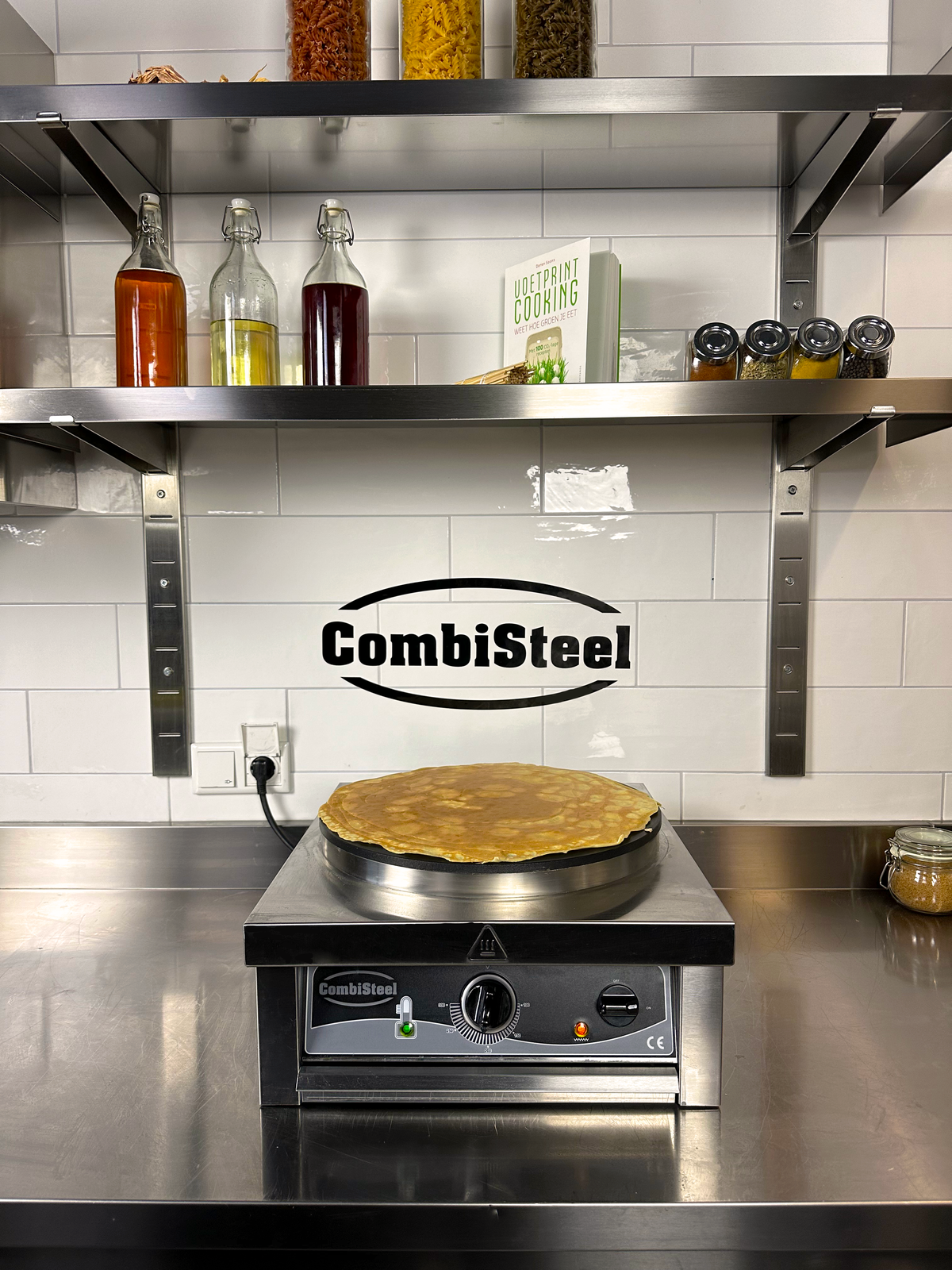 Elektrischer Crêpes-Maker / 1 Platte Ø 400 mm / 3 kW / Combisteel – professioneller Crêpes-Maker für Gastronomie