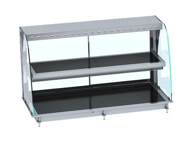 Einbauwärmevitrine / keramisch / rund / 4/1 GN / 1440 × 720 × 924 mm / Combisteel
