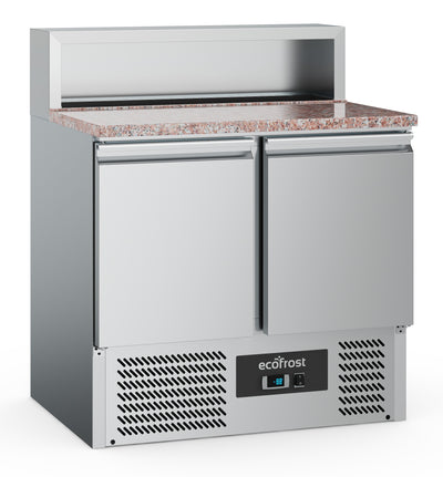 Pizzatisch / 2 Türen / 5x 1/6 GN / 240 L / Combisteel