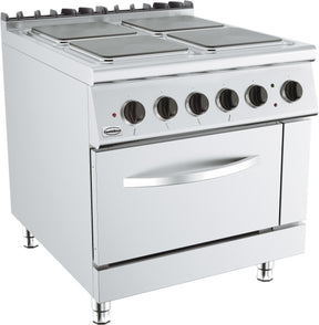 Elektroherd Base 900 mit 4 Platten und Elektrobackofen von Combisteel
