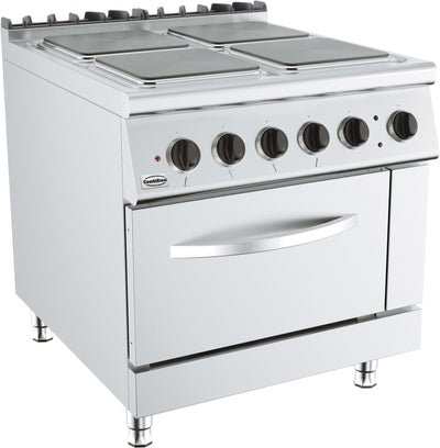 Elektroherd Base 900 / 4 Platten / Elektrobackofen / Combisteel