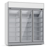 Getränkekühlschrank mit 3 Glastüren INS-1530R Weiß