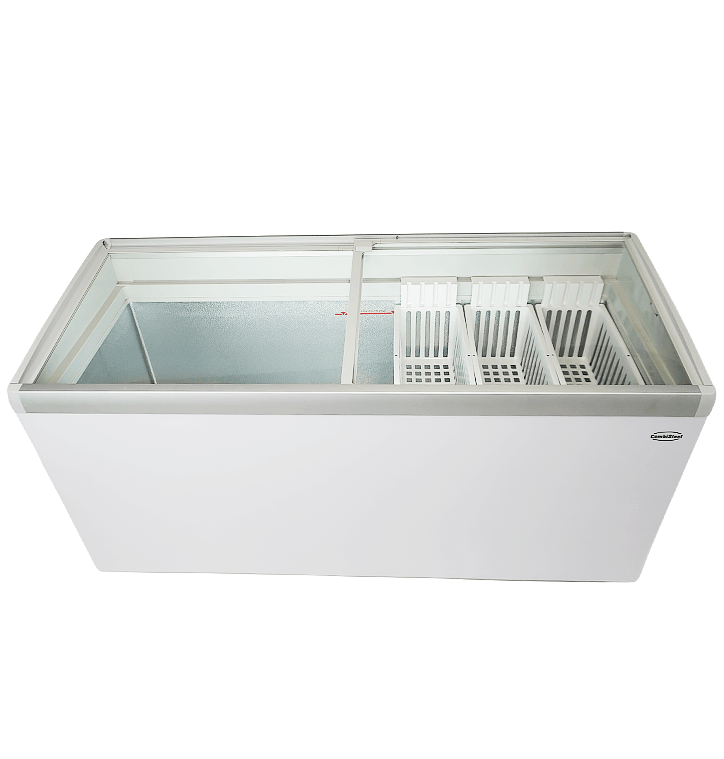 Eistruhe 516 L mit Glasschiebedeckel / Lotte / Combisteel