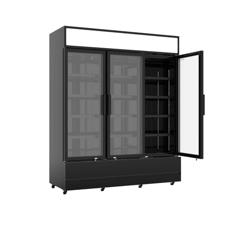 3 Cam Kapılı İçecek Soğutucusu Siyah FCU-1200 BL