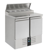 Saladette / 2 Türen / 5x 1/6 GN / Combisteel