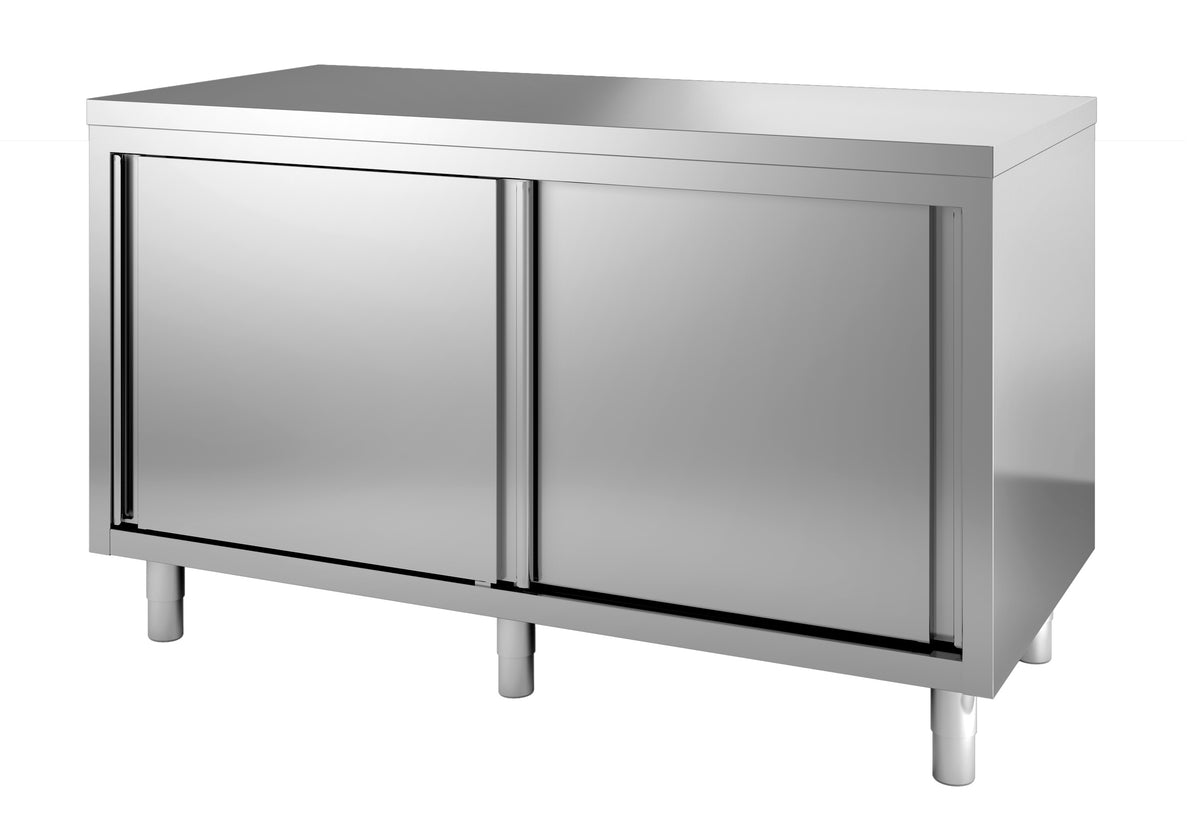 Arbeitsschrank mit Schiebetüren / 2500 × 800 mm / Combisteel