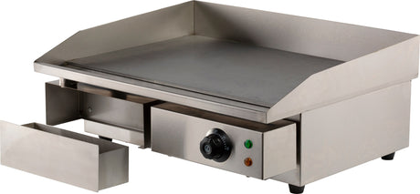 Elektrische Grillplatte / Glatt / 550 mm / 3 kW / 230 V / Combisteel – elektrische Grillplatte für Gastronomie