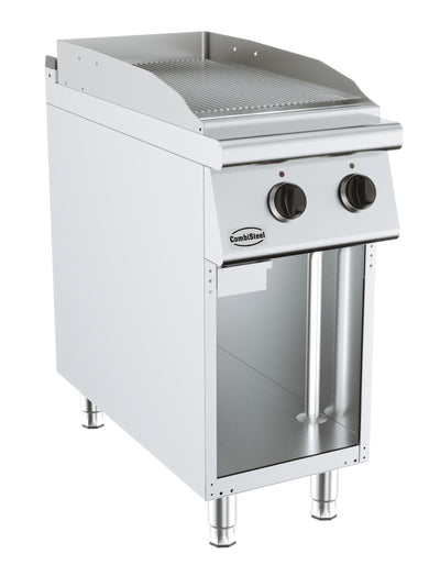 Elektrische Grillplatte BASE 900 / Gerillt / 400 mm / 6 kW / 400 V / Freistehend / Combisteel