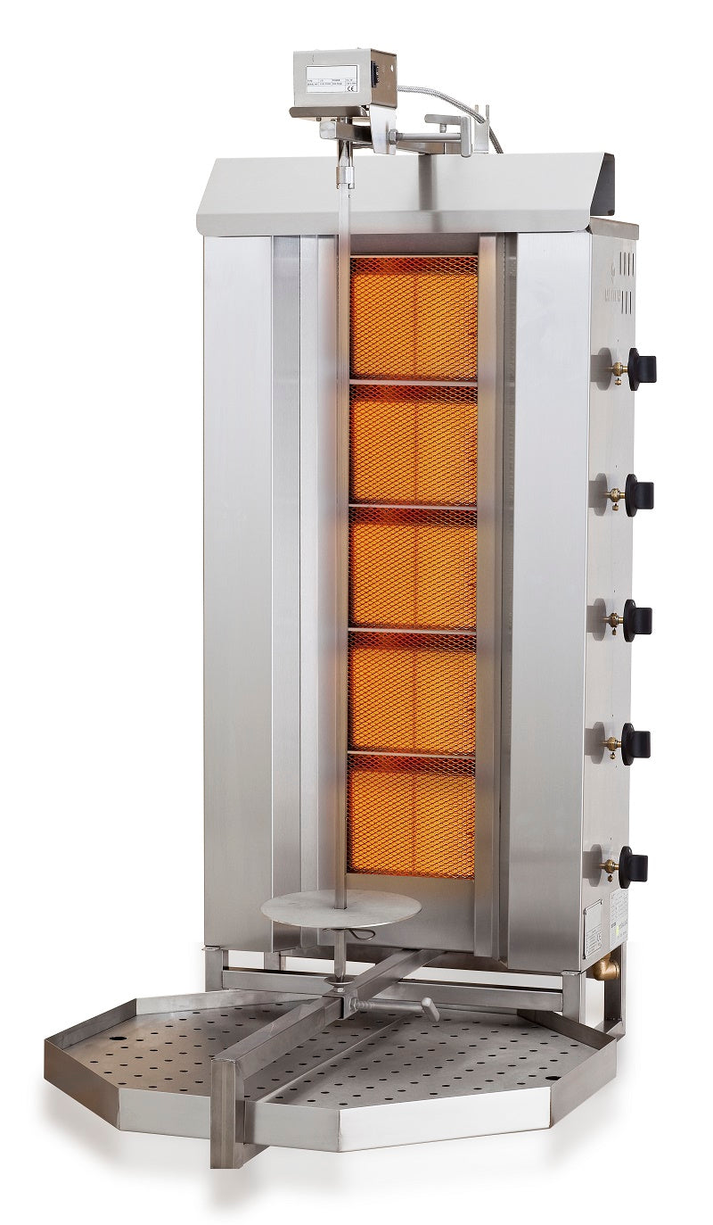 Gas-Döner- & Gyrosgrill / 5 Heizzonen / 16,1 kW / Combisteel – professionelle Ausstattung für Gastronomie und Imbiss