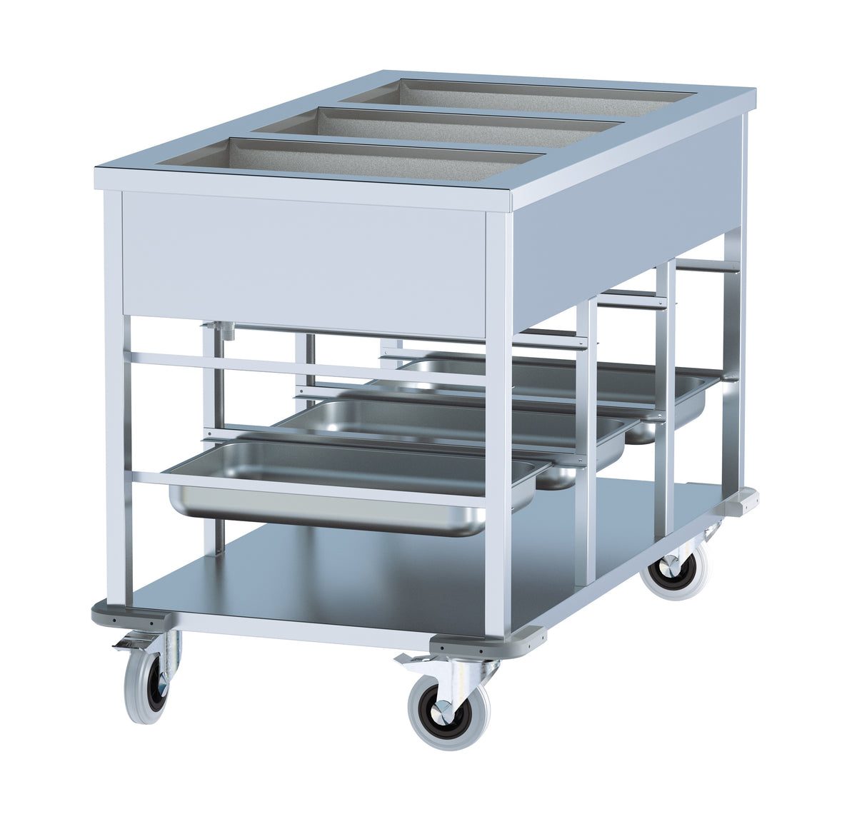 Bain-Marie Wagen 3 × 1/1 GN 3 kW von Combisteel – Produktansicht 5