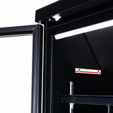 Tiefkühlschrank / 4 Glastüren / Schwarz / 2120 L / 2550 × 710 × 2003 mm / Combisteel