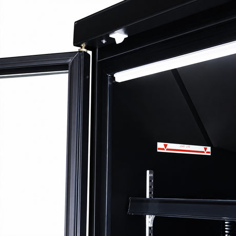 Tiefkühlschrank / 4 Glastüren / Schwarz / 2120 L / 2550 × 710 × 2003 mm / Combisteel
