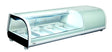 Sushi-Kühlvitrine / 4× 1/3 GN / 0 bis 12 °C / gebogen / Combisteel