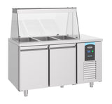 Saladette / 2 Türen / 3x 1/1 GN / Combisteel