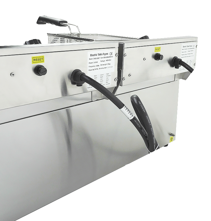 Elektrische Tischfritteuse 2 × 10 L / Combisteel