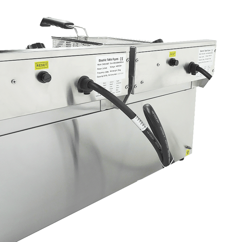 Elektrische Tischfritteuse 2 × 10 L / Combisteel