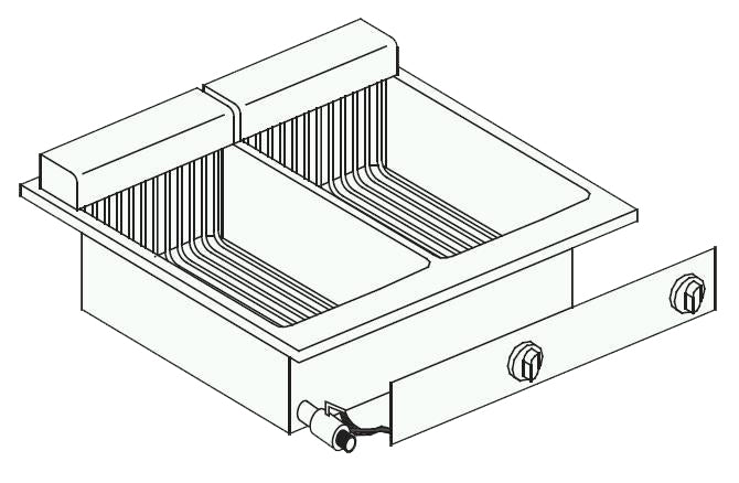Elektrische Standfritteuse 2 × 10 L 11 kW von Combisteel