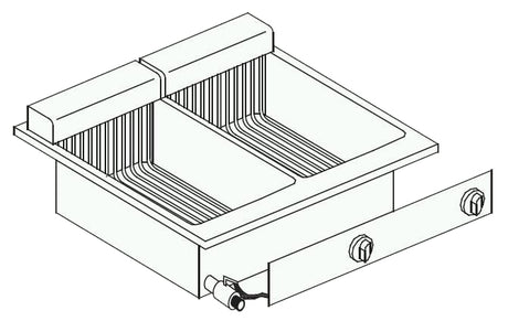 Elektrische Standfritteuse 2 × 10 L 11 kW von Combisteel