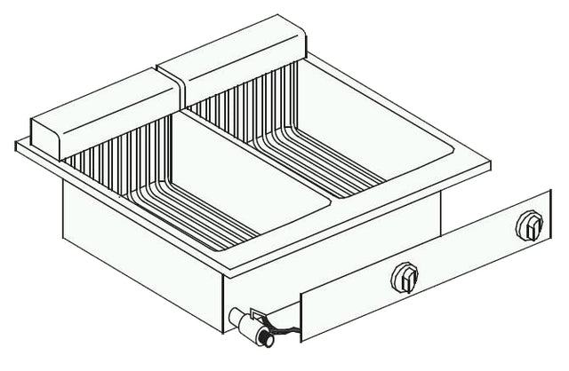 Elektrische Standfritteuse 2 × 10 L 11 kW von Combisteel