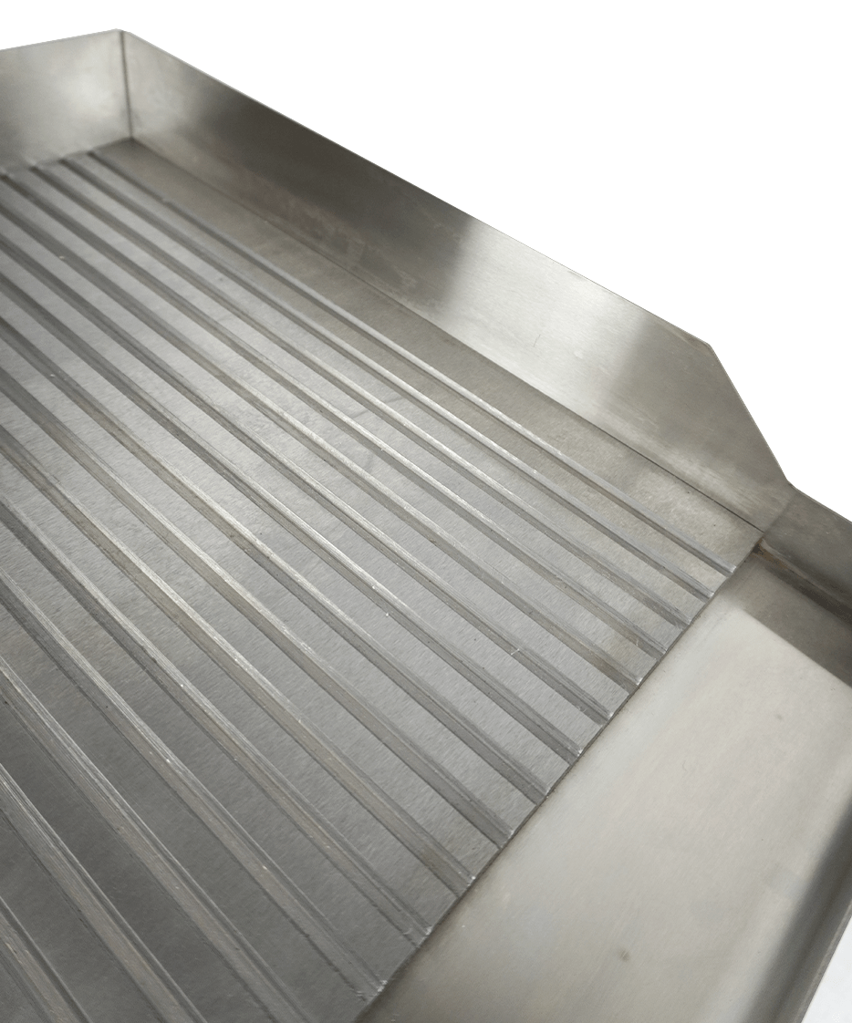 Elektrische Grillplatte / Gerillt / 360 mm / 2 kW / 230 V / Combisteel – elektrische Grillplatte für Gastronomie