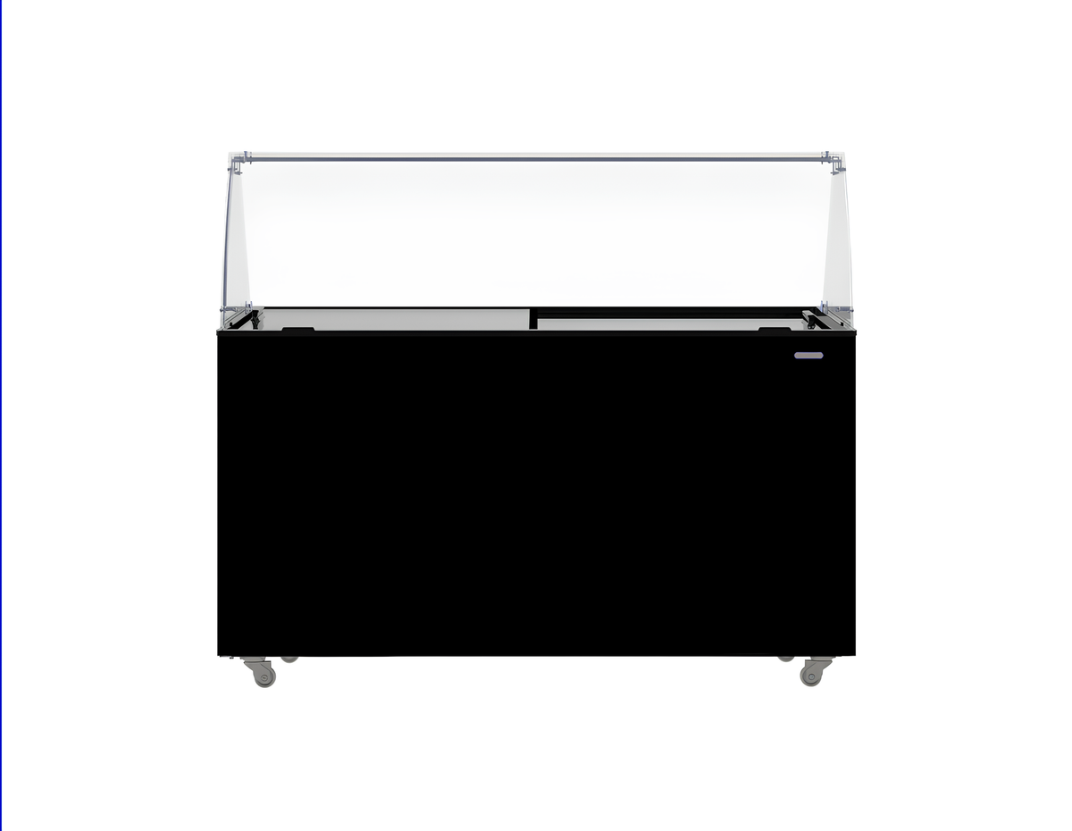 Speiseeisvitrine 10 x 5 L / Schwarz / Combisteel
