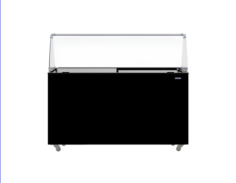 Speiseeisvitrine 10 x 5 L / Schwarz / Combisteel