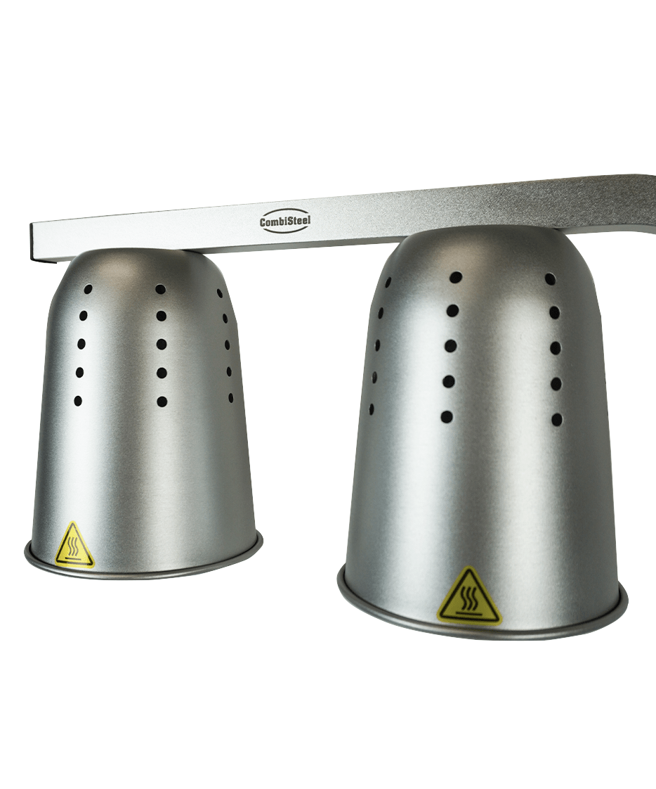 Tisch-Wärmelampe / 2 Lampen / Silber / 0,5 kW / 230 V / Combisteel