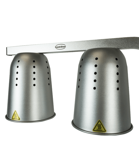 Tisch-Wärmelampe / 2 Lampen / Silber / 0,5 kW / 230 V / Combisteel