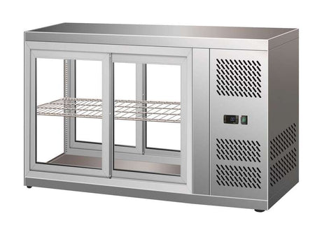 Gebäckvitrine / 150 L / 3 bis +8 °C / Combisteel