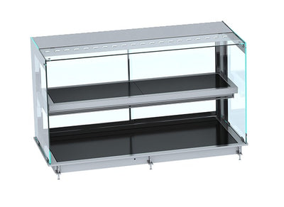 Einbauwärmevitrine / keramisch / eckig / 4/1 GN / 1440 × 720 × 924 mm / Combisteel