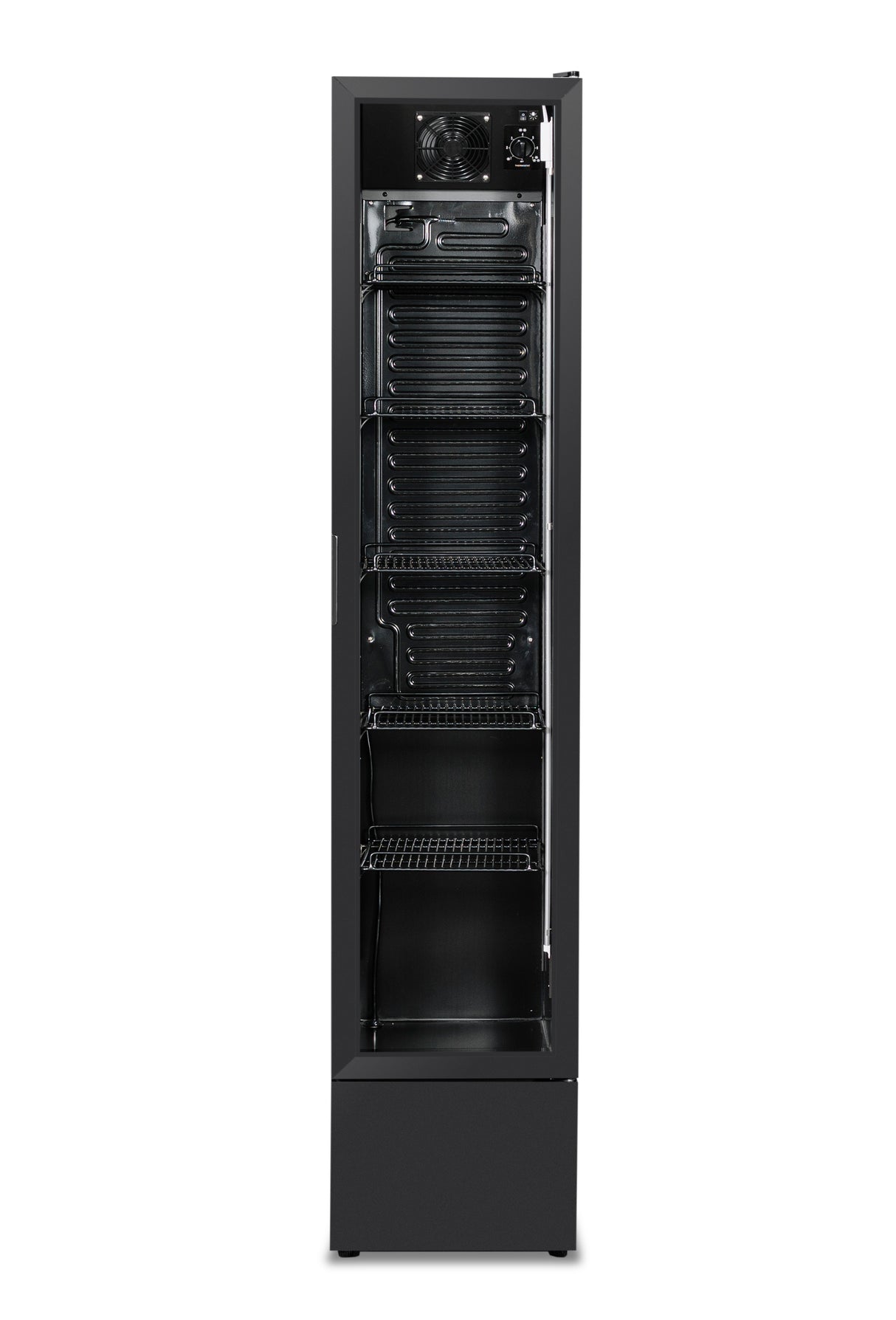 Kühlschrank 1 Glastür schwarz NAP-150