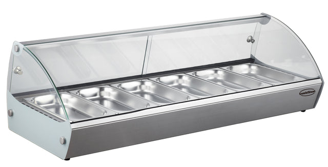 Wärmevitrine 6× 1/3 GN +30 bis +90 °C von Combisteel