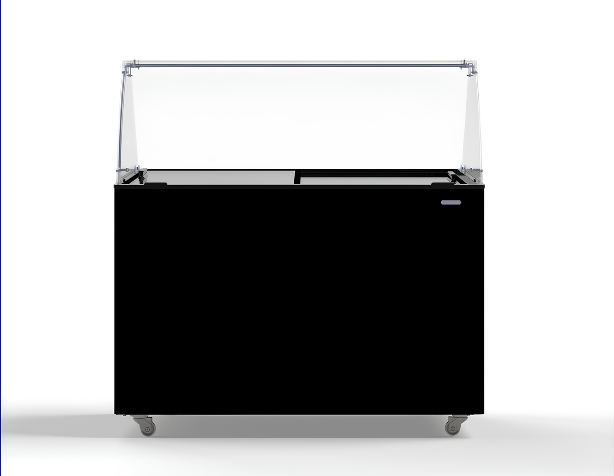 Speiseeisvitrine Java 8 x 5 L / Schwarz / Combisteel