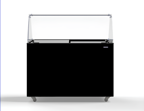 Speiseeisvitrine Java 8 x 5 L / Schwarz / Combisteel