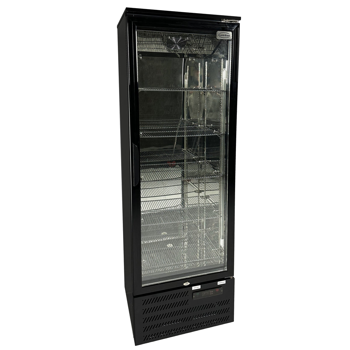 Barkühler MVC-293 mit 1 Tür / Schwarz / Combisteel