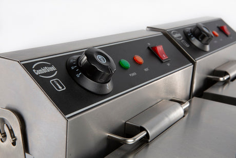 Elektrische Tischfritteuse 2 × 8 L / Combisteel