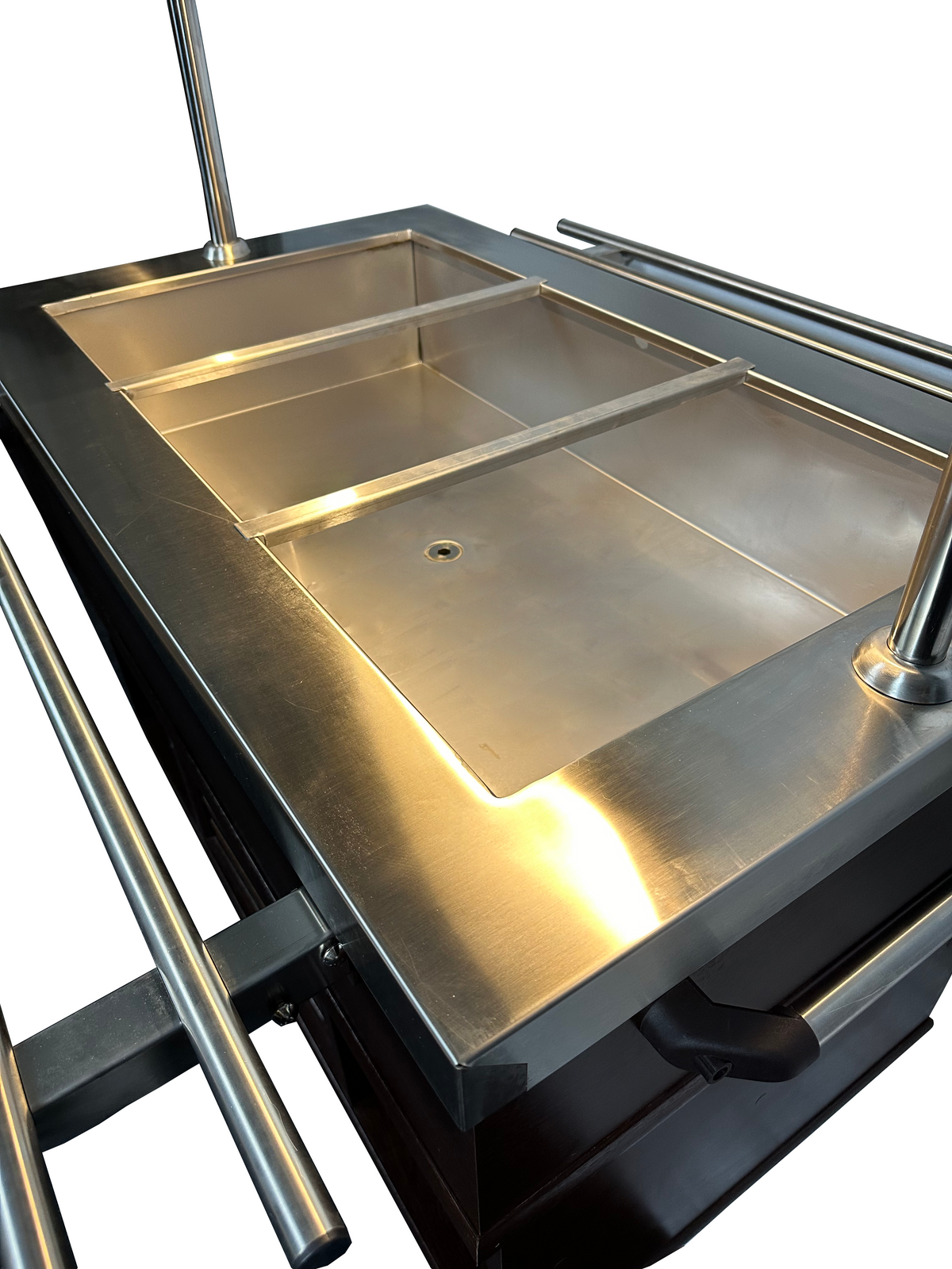 Gekühltes Buffet / 3 × 1/1 GN / Mahagoni / 1200 × 700 × 1400 mm / Combisteel