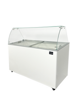 Speiseeisvitrine Java 8 x 5 L / Weiß / Combisteel