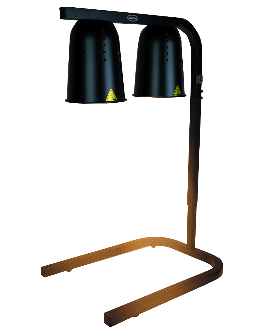 Tisch-Wärmelampe / 2 Lampen / Schwarz / 0,5 kW / 230 V / Combisteel