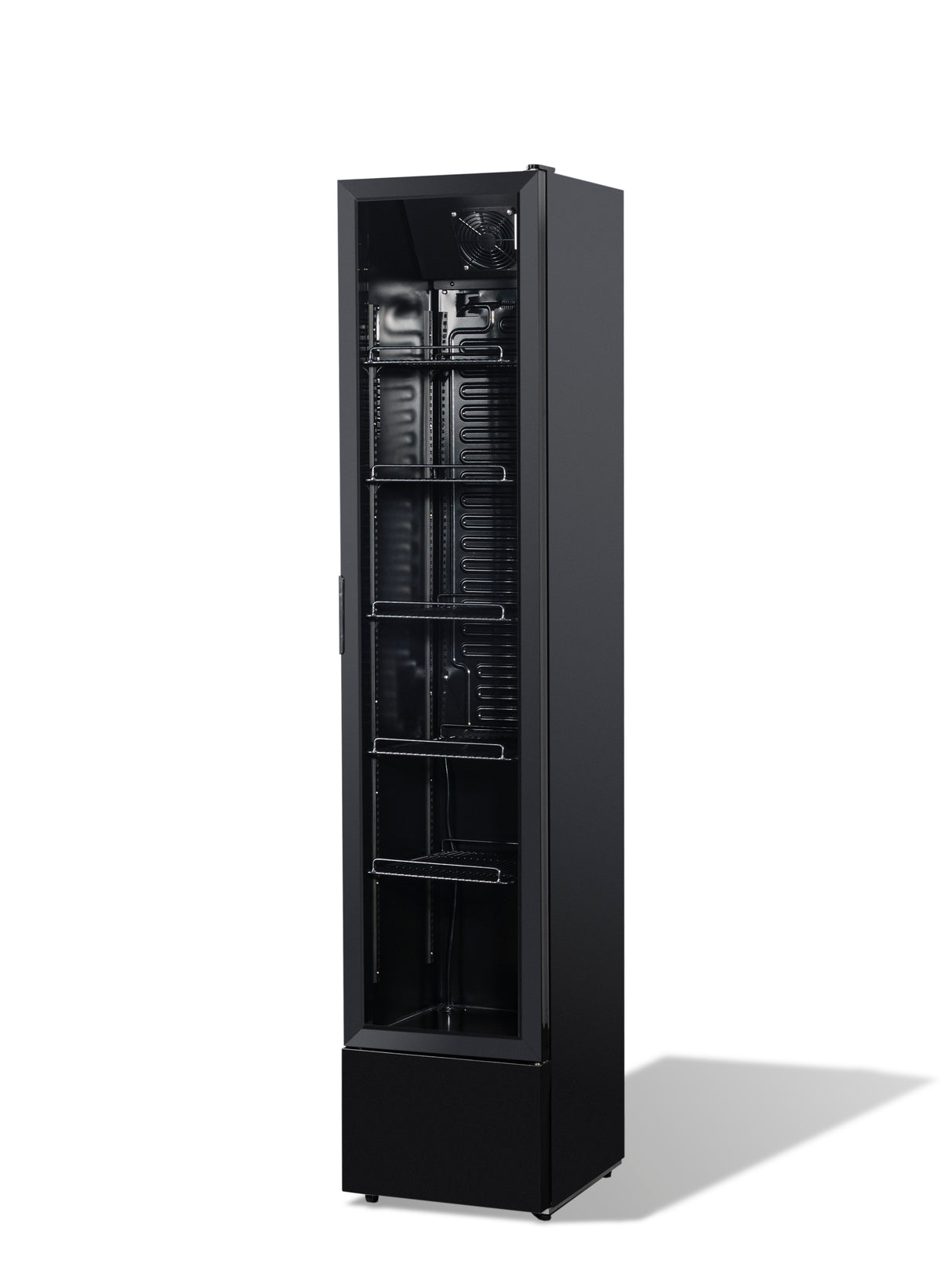 Kühlschrank 1 Glastür schwarz NAP-150