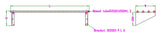 Edelstahl-Gitterrost / Edelstahl / 1500 × 300 mm / 7490.0122 / Combisteel