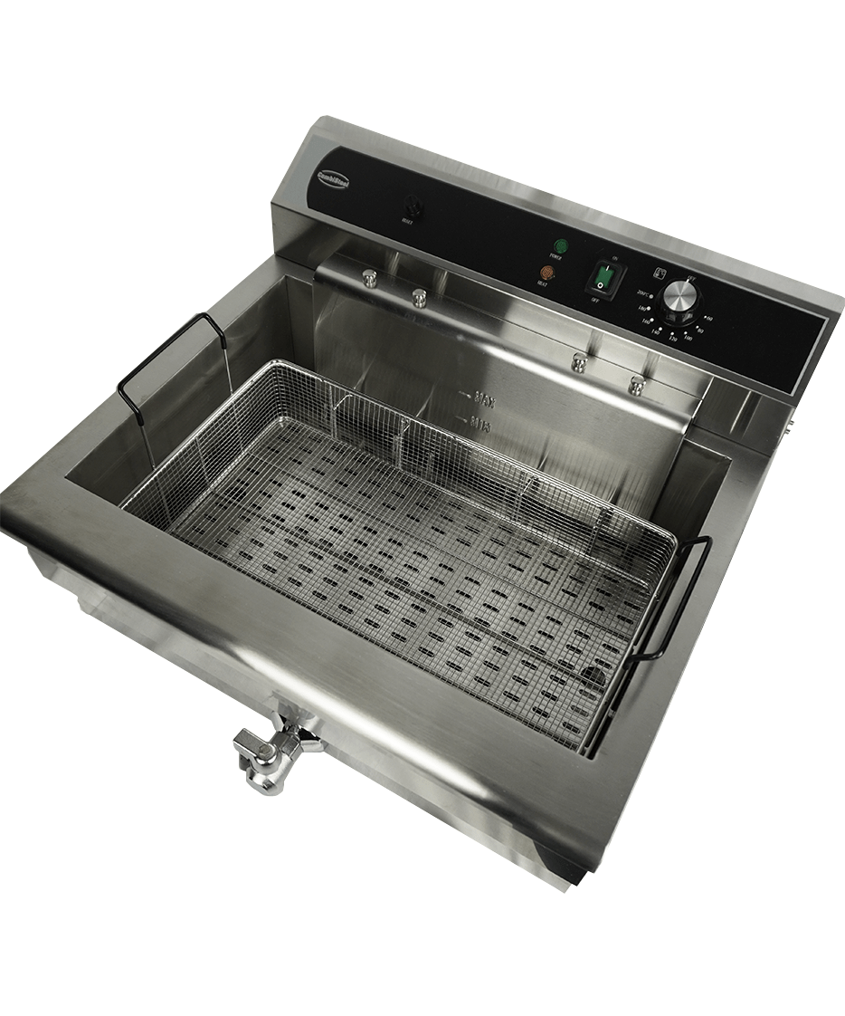 Elektrische Tischfritteuse 25 L mit Ablassventil / Combisteel