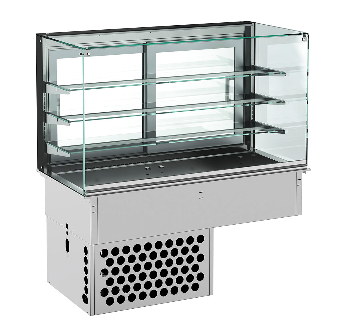 Einbaukühlvitrine / eckig / geschlossen / 5/1 GN / 1765 × 720 × 1430 mm / Combisteel