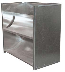 Vertikale Deflektorhaube / Typ 51 / 380 × 250 × 400 mm / Combisteel