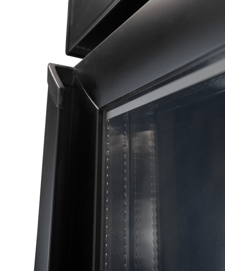ХЛАДИЛНИК 1 СТЪКЛЕНА ВРАТА ЧЕРЕН CEB-500R BL