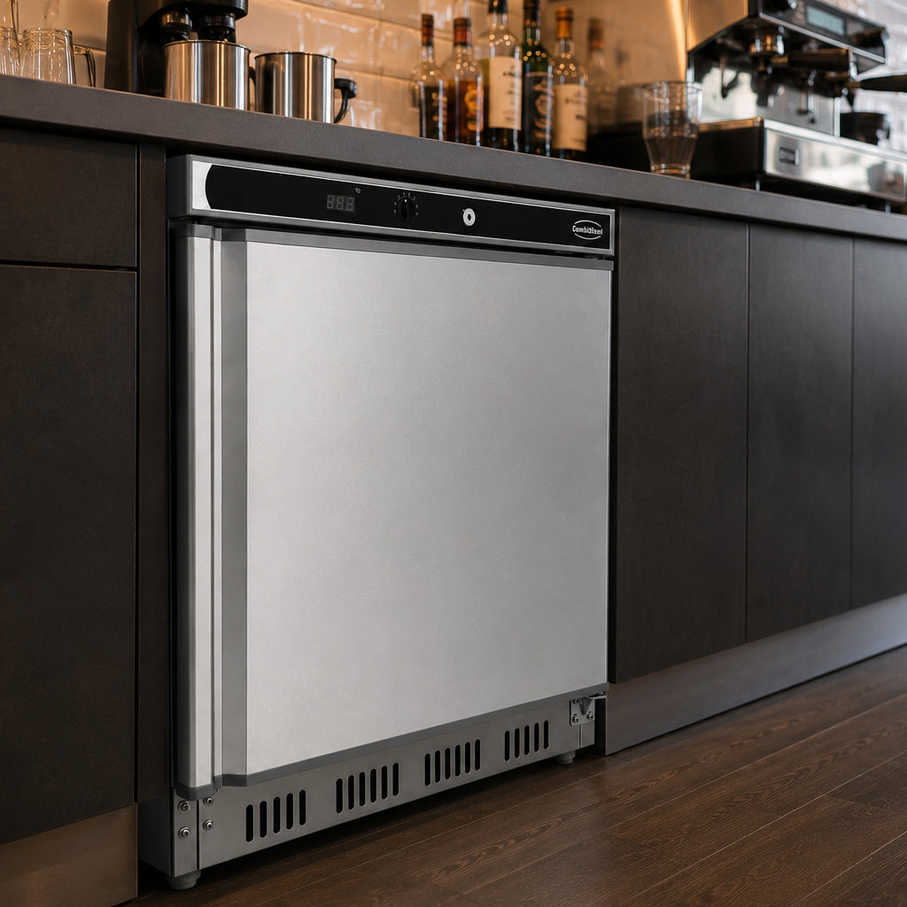 Edelstahl Kühlschrank / Tischmodell / 1 Tür / 130 L / Combisteel