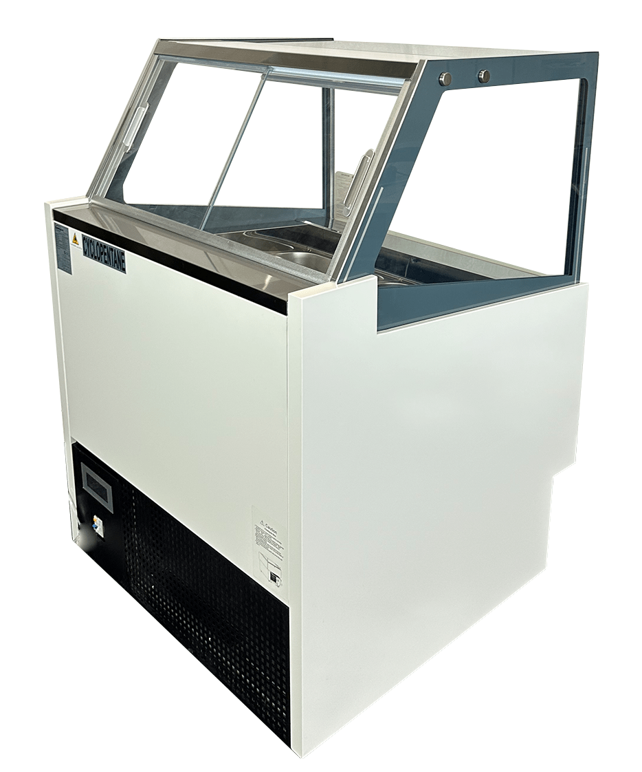 Speiseeisvitrine / Komodo / 6 × 5 L / Weiß / 910 × 880 × 1300 mm / Combisteel
