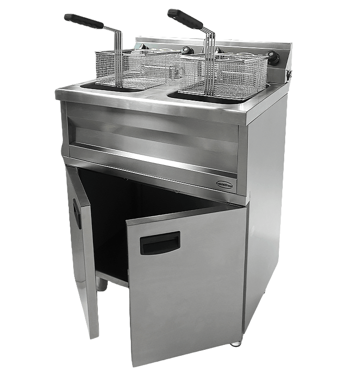 Elektrische Standfritteuse / 2 × 9 L / 2 × 3,3 kW / 230 V / Combisteel